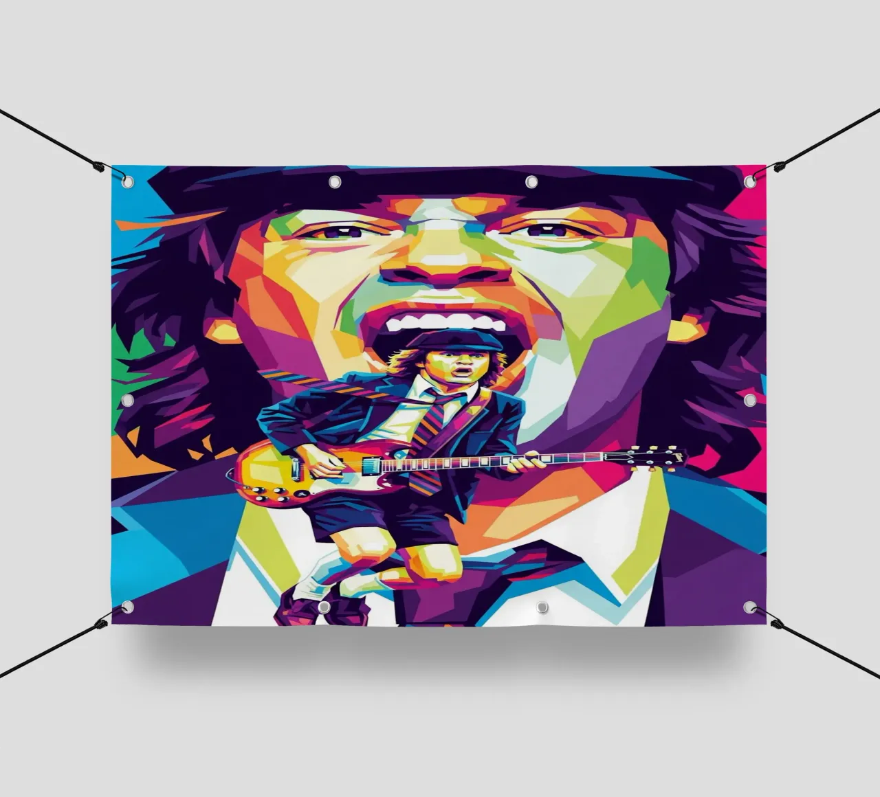 Angus Young ACDC #1 telo in pvc da Hantamrata