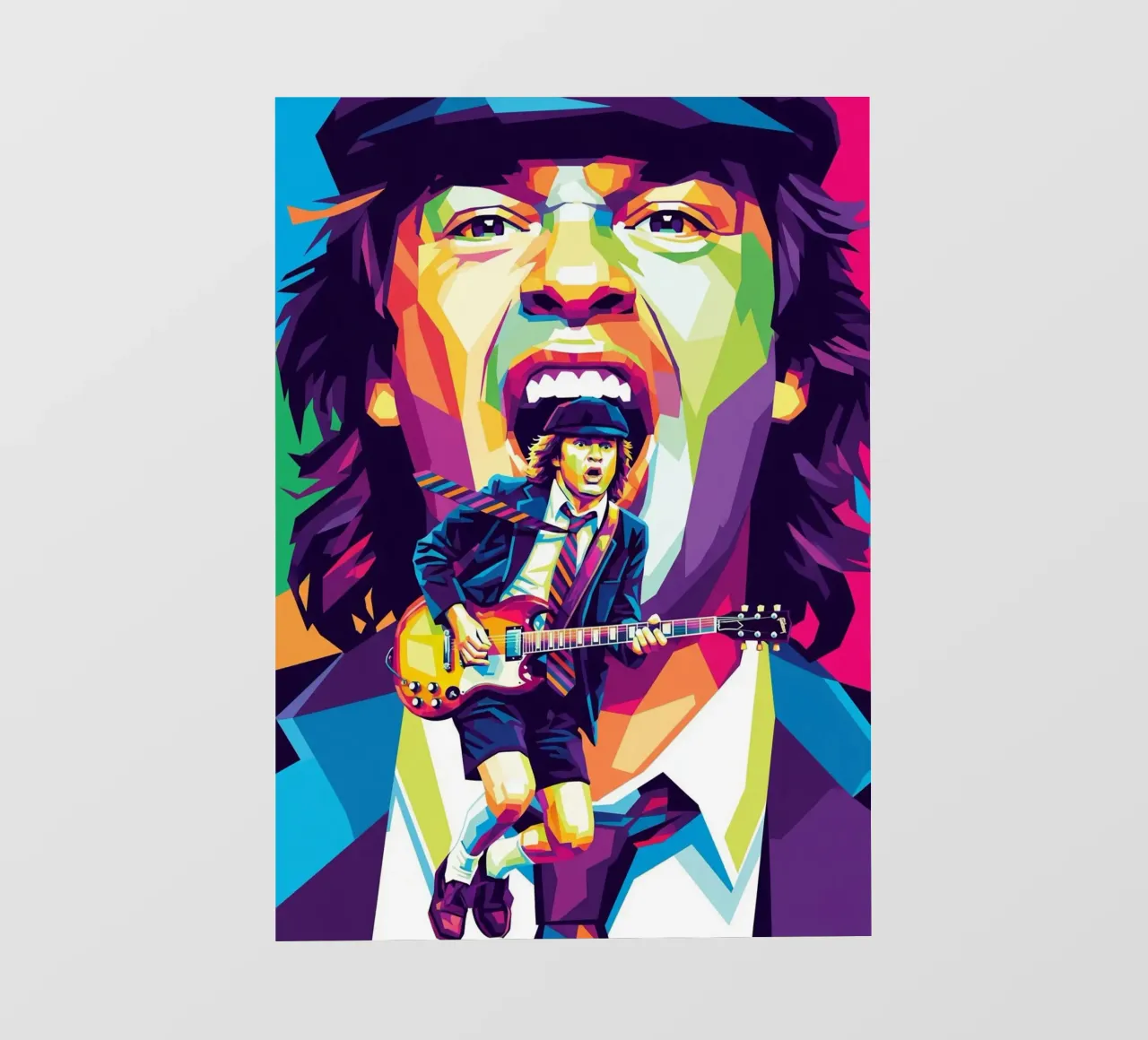 Angus Young ACDC #1 telo in pvc da Hantamrata