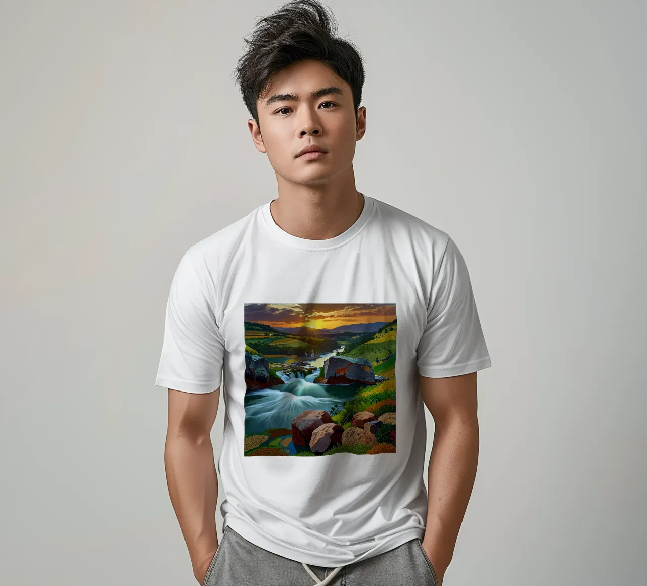 Fiume della bellezza t-shirt da Delaney Okuneva