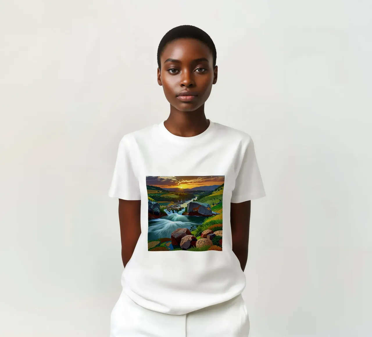 Fiume della bellezza t-shirt da Delaney Okuneva
