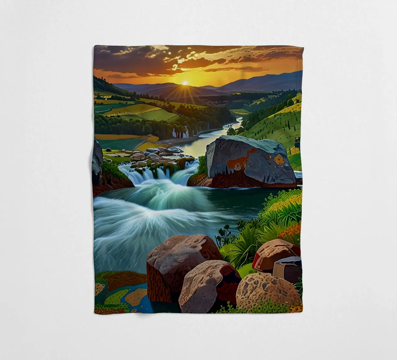 Fiume della bellezza coperta in pile da Delaney Okuneva