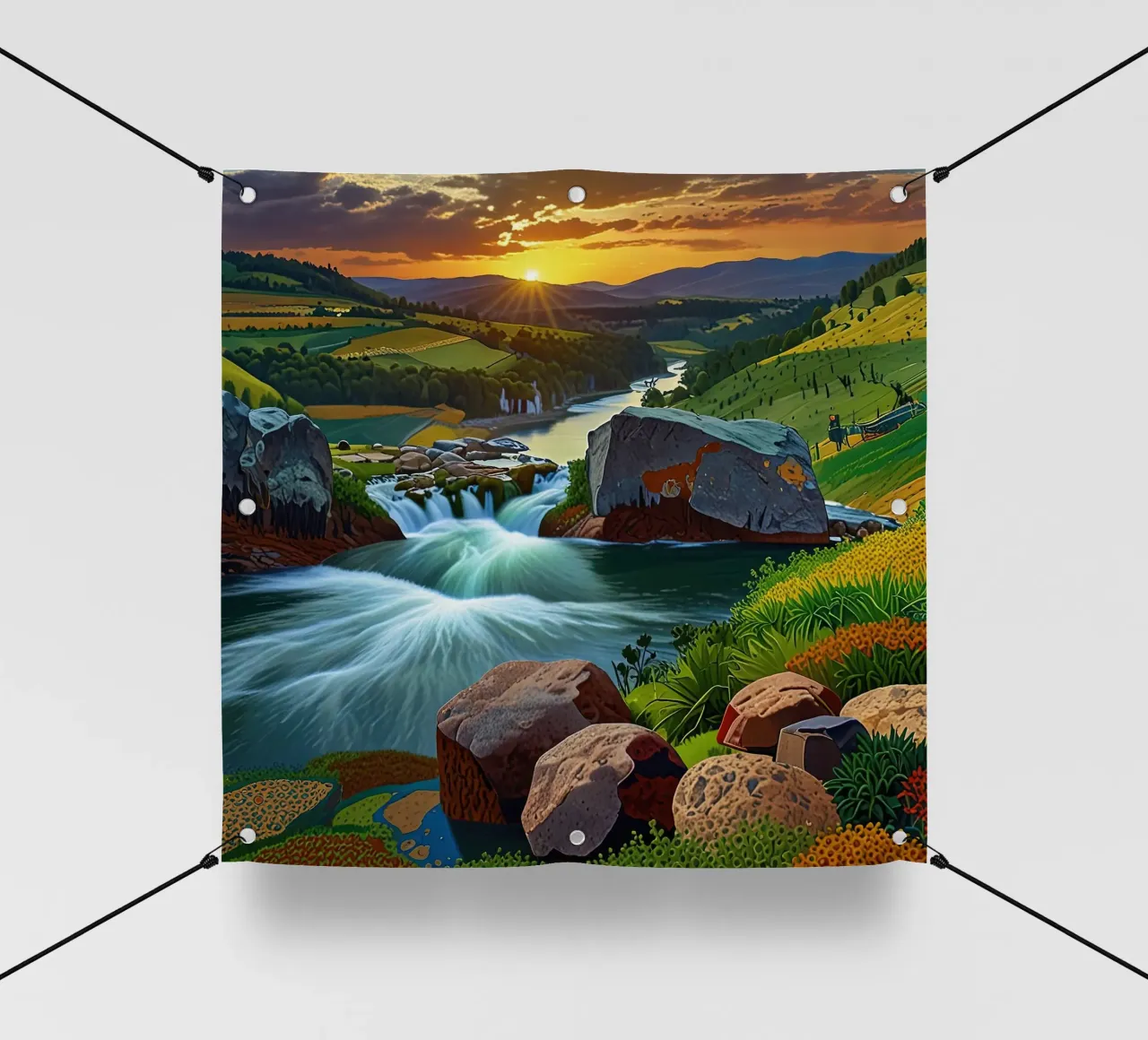 Fiume della bellezza telo in pvc da Delaney Okuneva