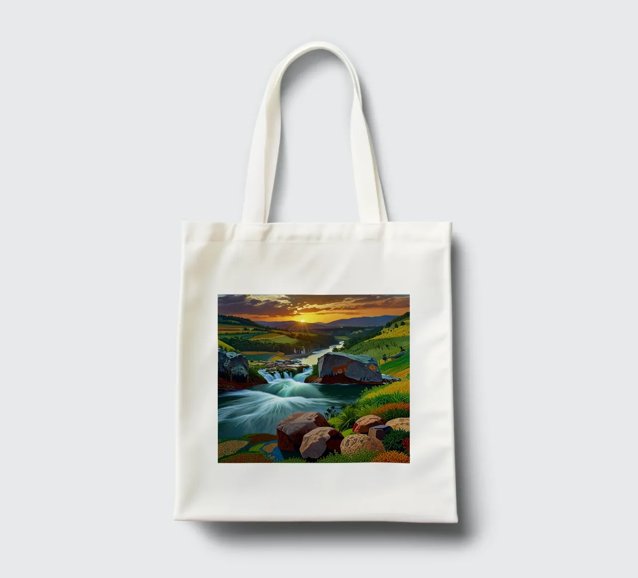 Fiume della bellezza borsa in juta da Delaney Okuneva