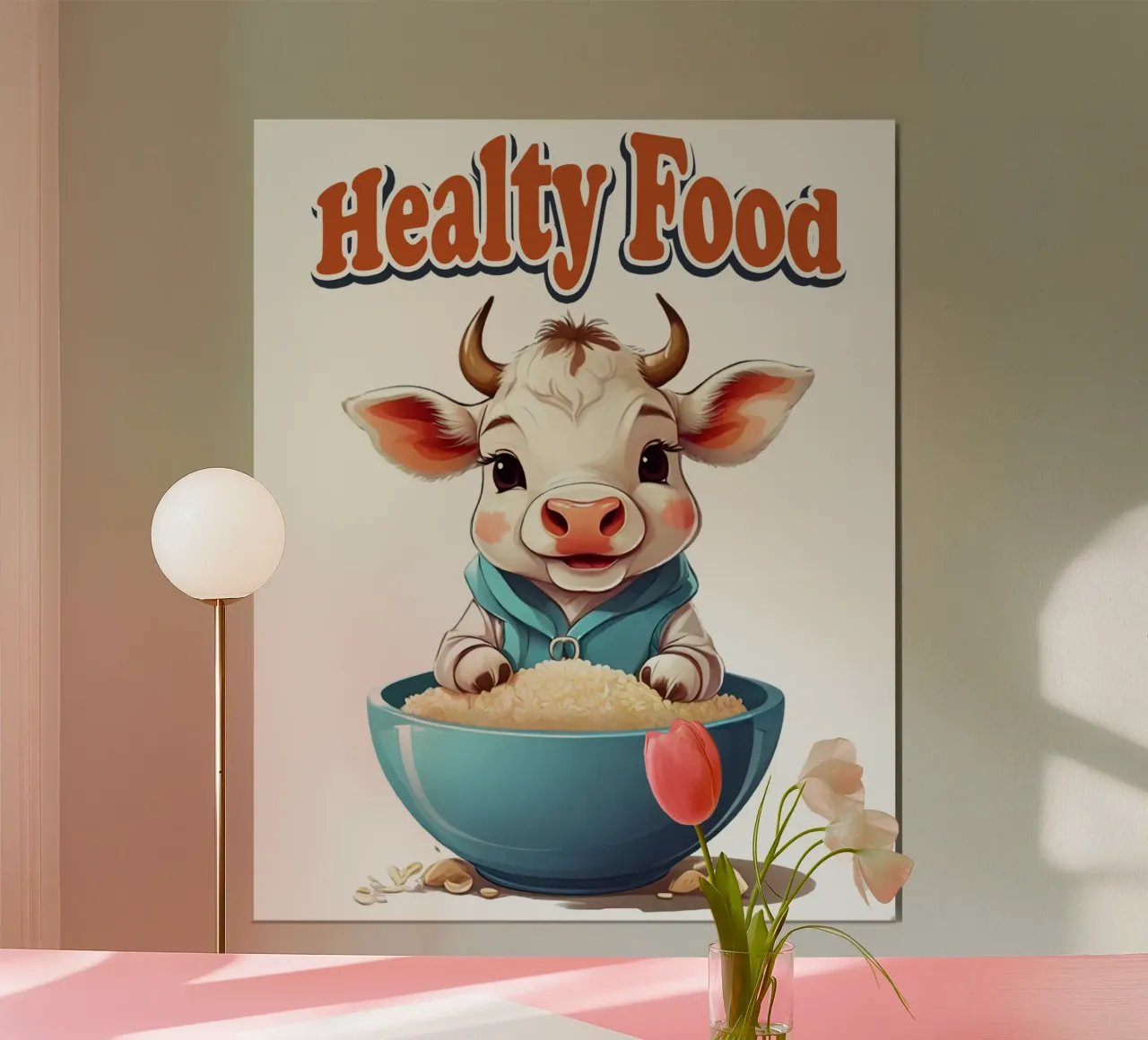 Colazione poster con telaio in plastica da Delaney Okuneva