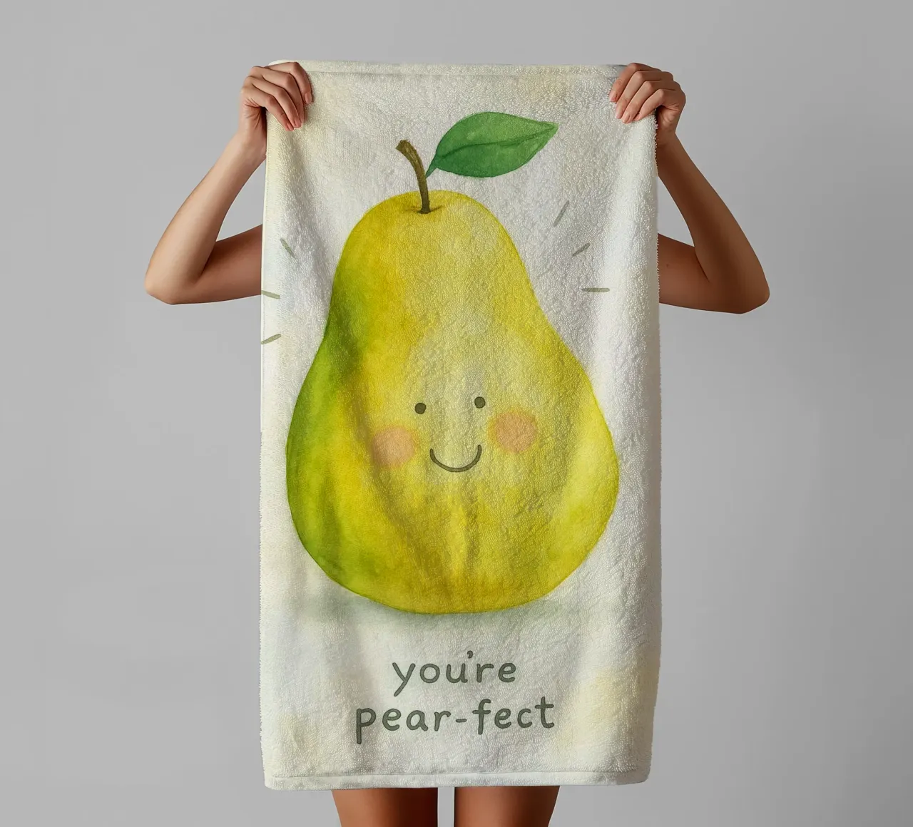 you are pear fect drawing towel by muhidines