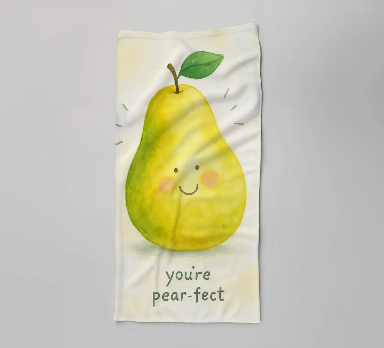 you are pear fect drawing towel by muhidines