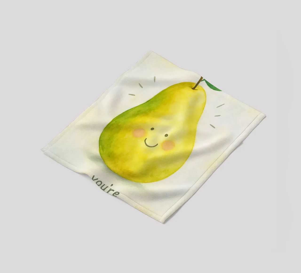 you are pear fect drawing fleece blanket by muhidines