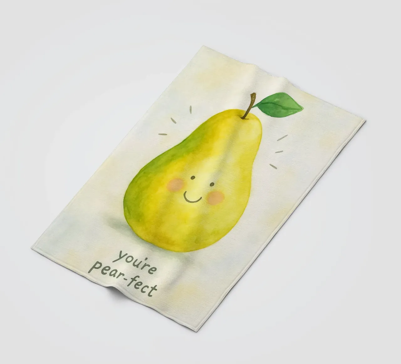 you are pear fect drawing fleece blanket by muhidines