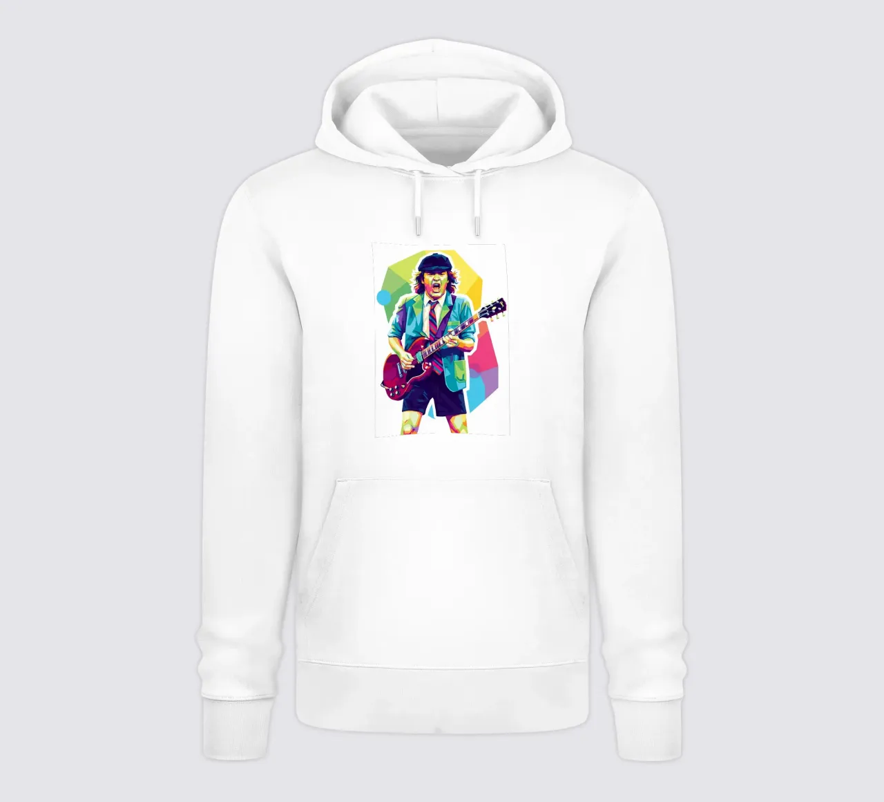 Angus Young ACDC #2 felpa con cappuccio da Hantamrata