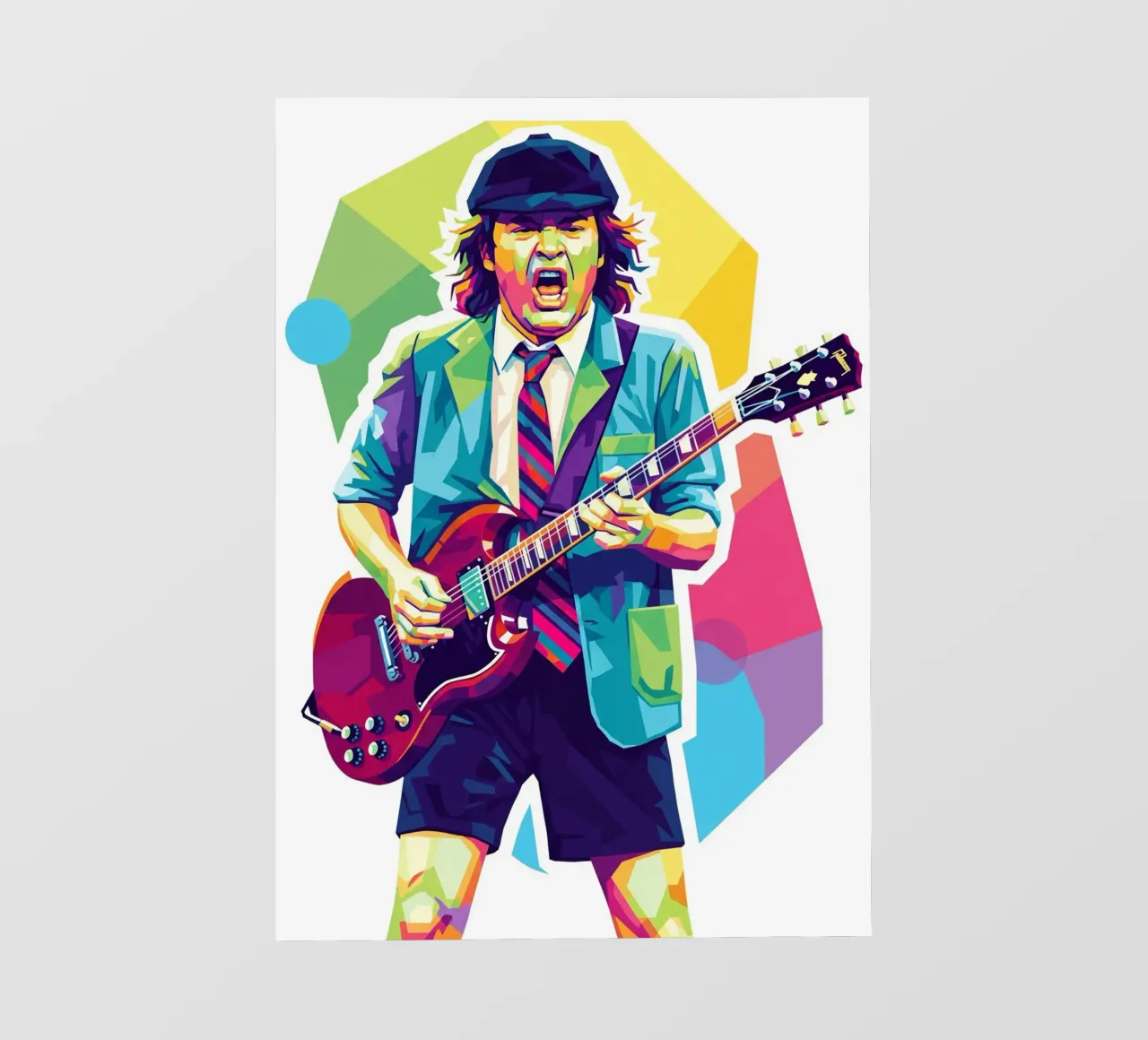 Angus Young ACDC #2 pellicola backlit da Hantamrata