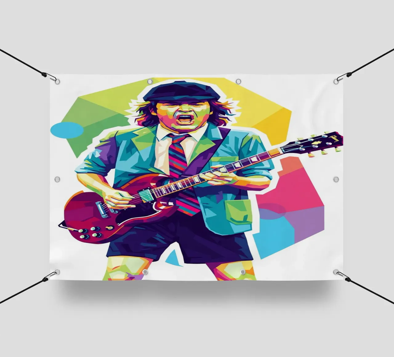 Angus Young ACDC #2 telo in pvc da Hantamrata