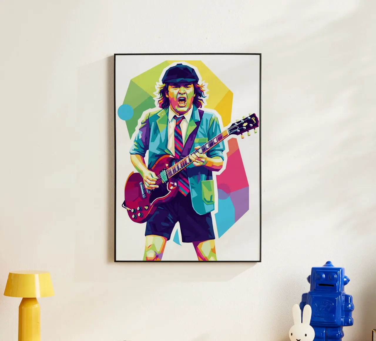 Angus Young ACDC #2 alluminio dibond da Hantamrata