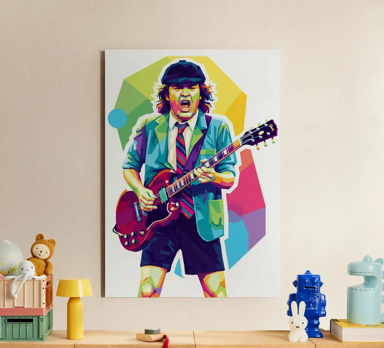 Angus Young ACDC #2 alluminio dibond da Hantamrata