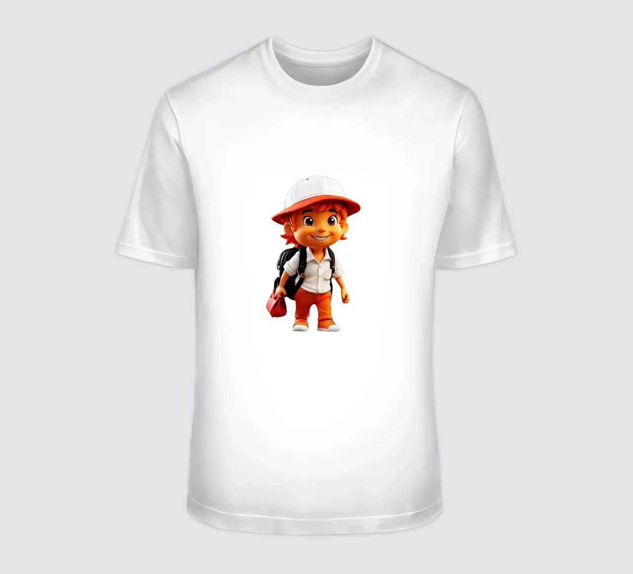 Ragazzo arancione t-shirt da Delaney Okuneva