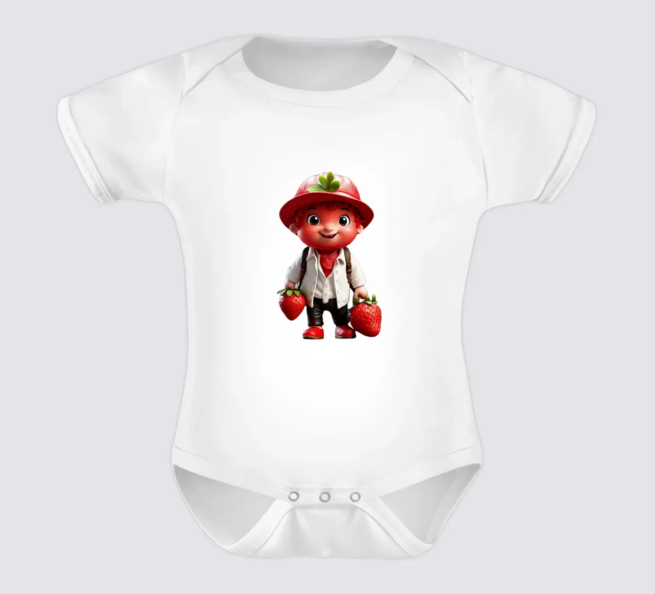 piccolo strawbery body neonato maniche corte da Delaney Okuneva