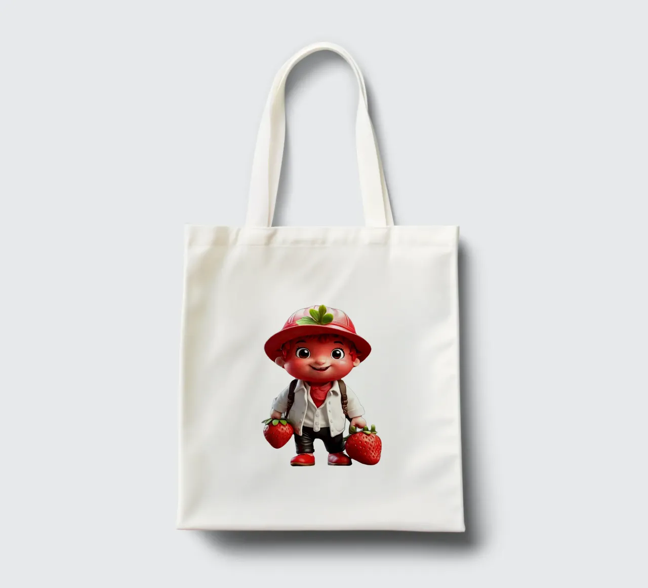 piccolo strawbery borsa in juta da Delaney Okuneva