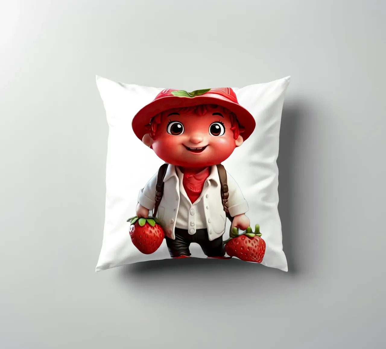 piccolo strawbery cuscino da Delaney Okuneva