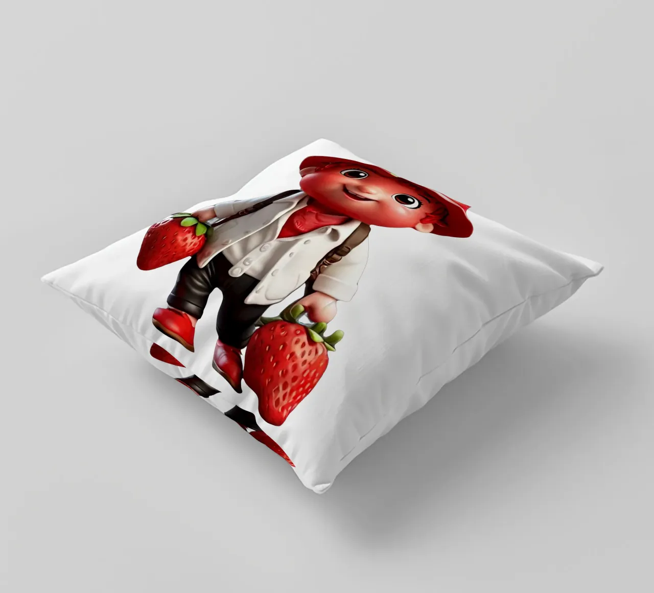 piccolo strawbery cuscino da Delaney Okuneva