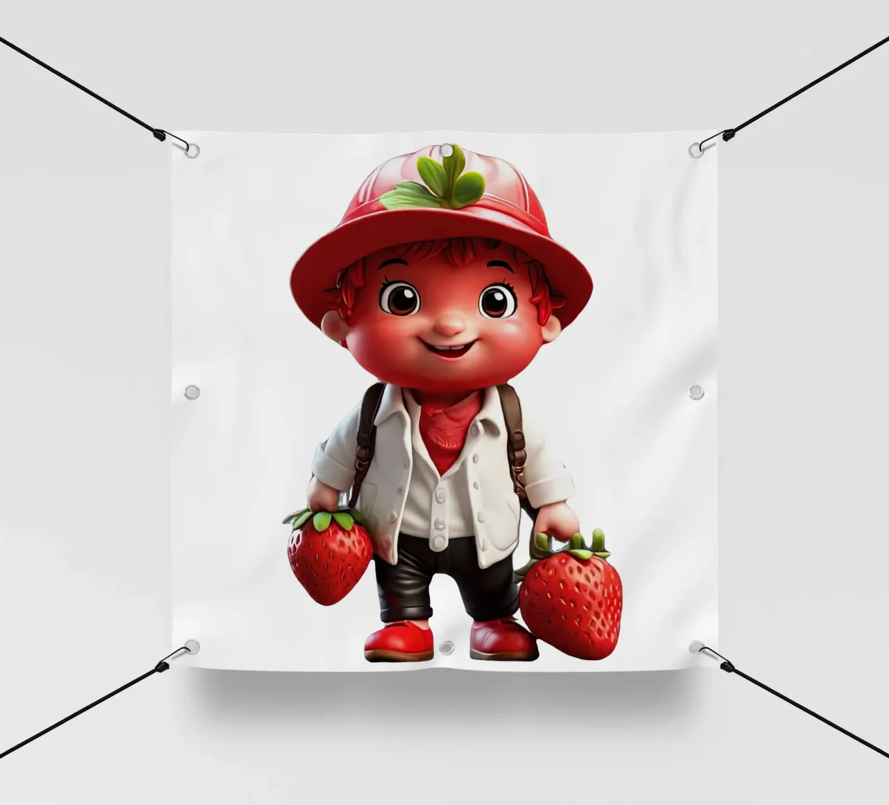 piccolo strawbery telo in pvc da Delaney Okuneva