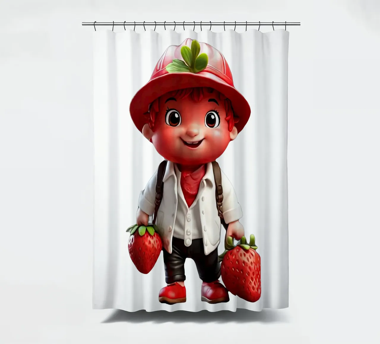 piccolo strawbery tenda da doccia da Delaney Okuneva