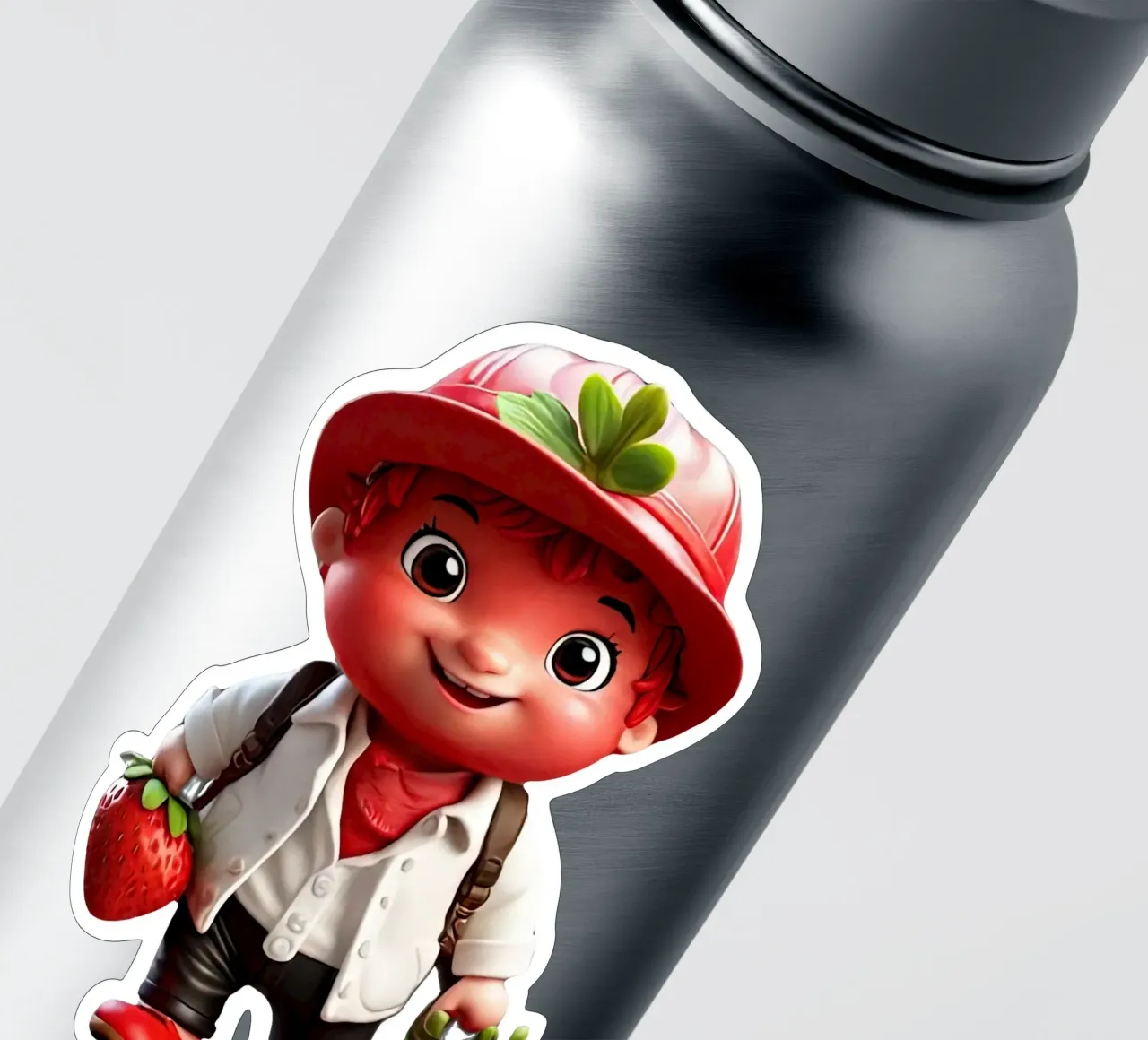 piccolo strawbery adesivo da Delaney Okuneva