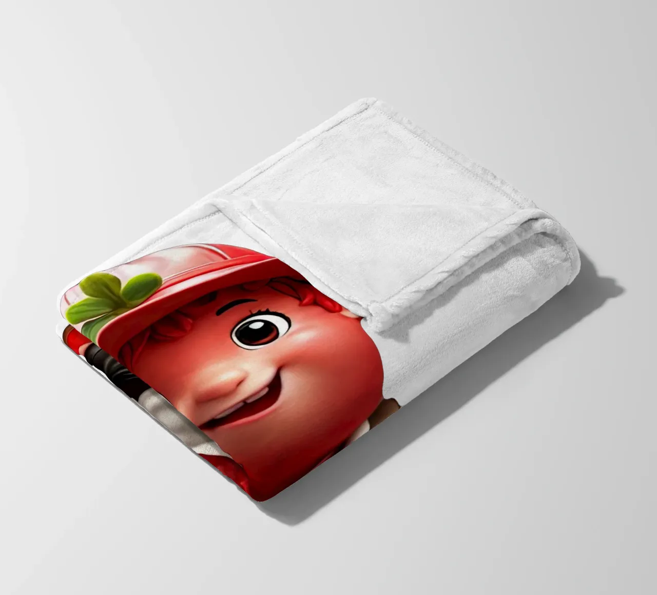 piccolo strawbery coperta in pile da Delaney Okuneva