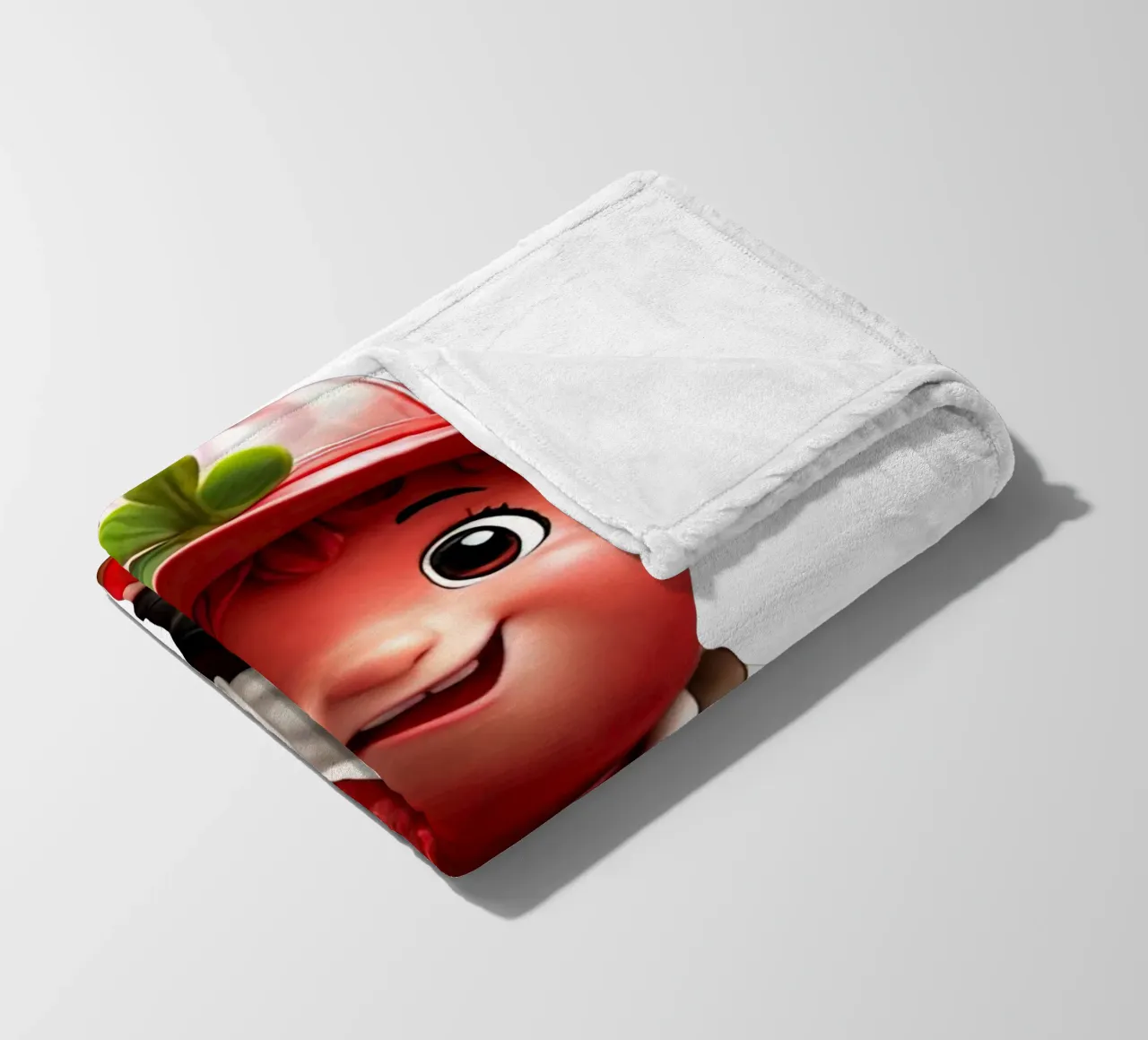 piccolo strawbery coperta in pile da Delaney Okuneva