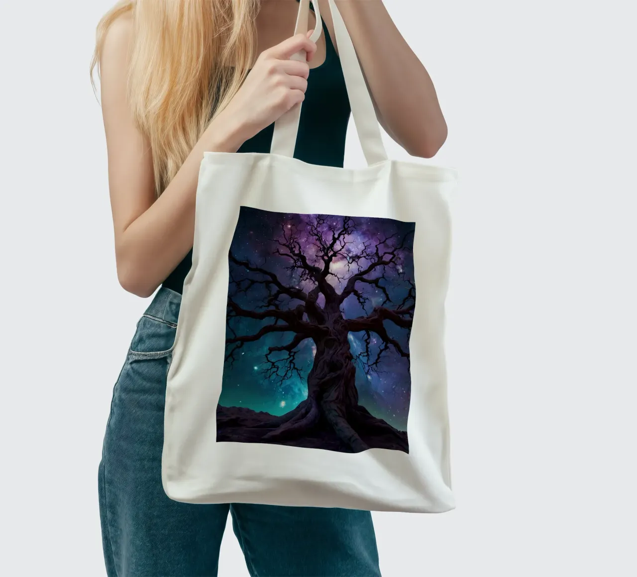 Albero notturno borsa in juta da Delaney Okuneva