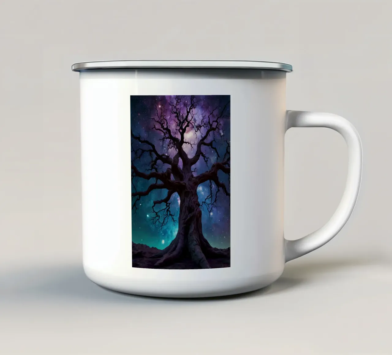 Albero notturno tazza in smalto da Delaney Okuneva