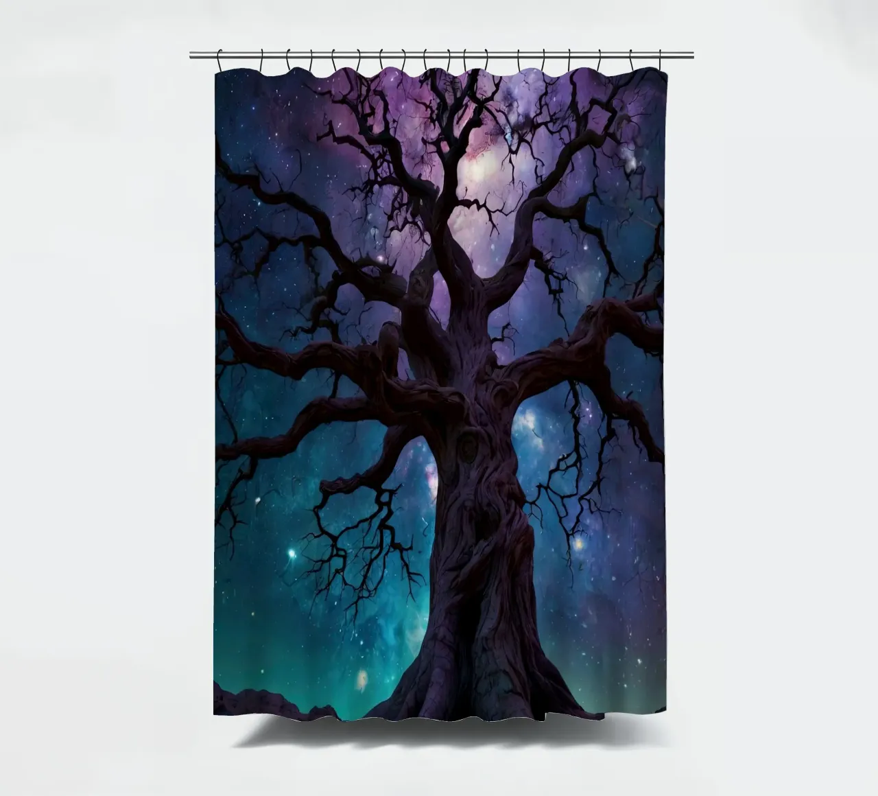 Albero notturno tenda da doccia da Delaney Okuneva