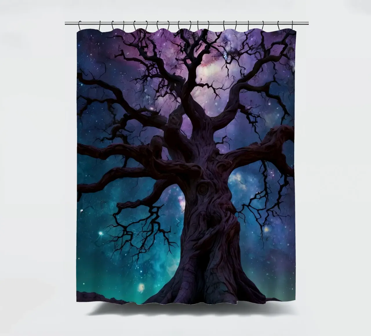 Albero notturno tenda da doccia da Delaney Okuneva