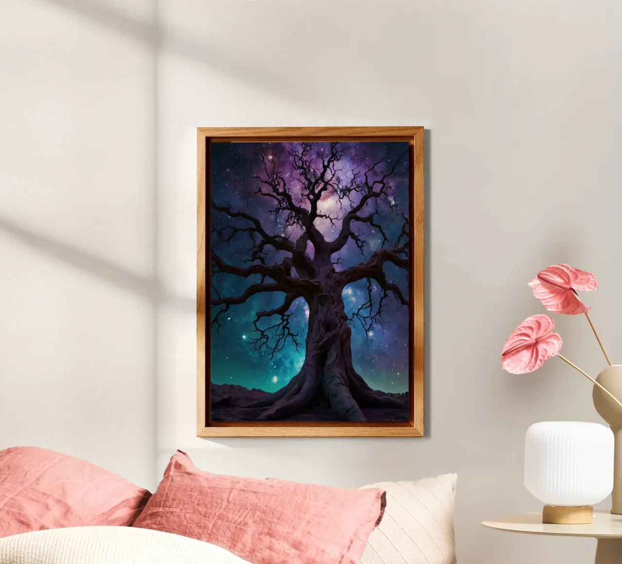 Albero notturno alluminio dibond da Delaney Okuneva