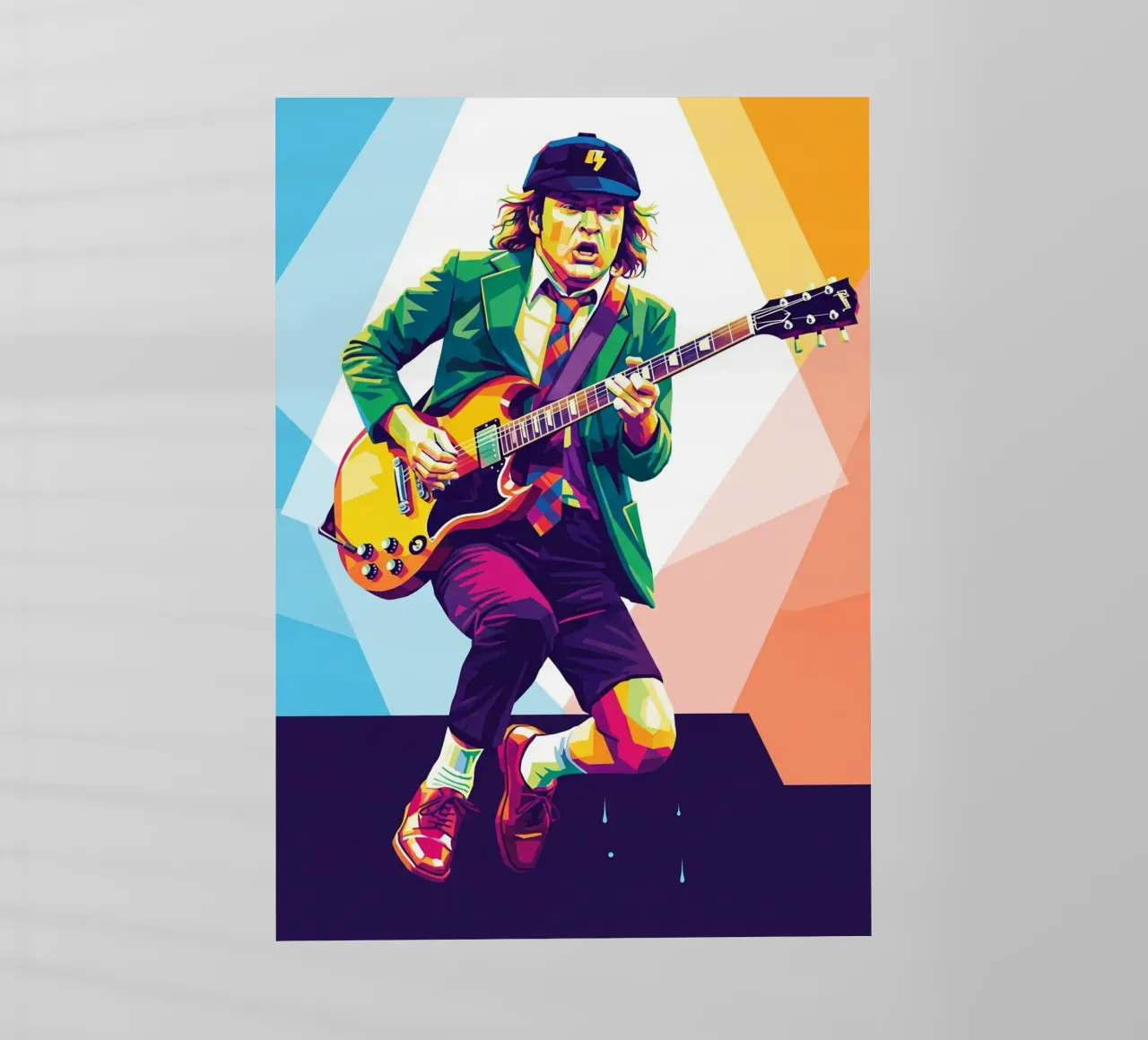 Angus Young ACDC #3 pellicola backlit da Hantamrata