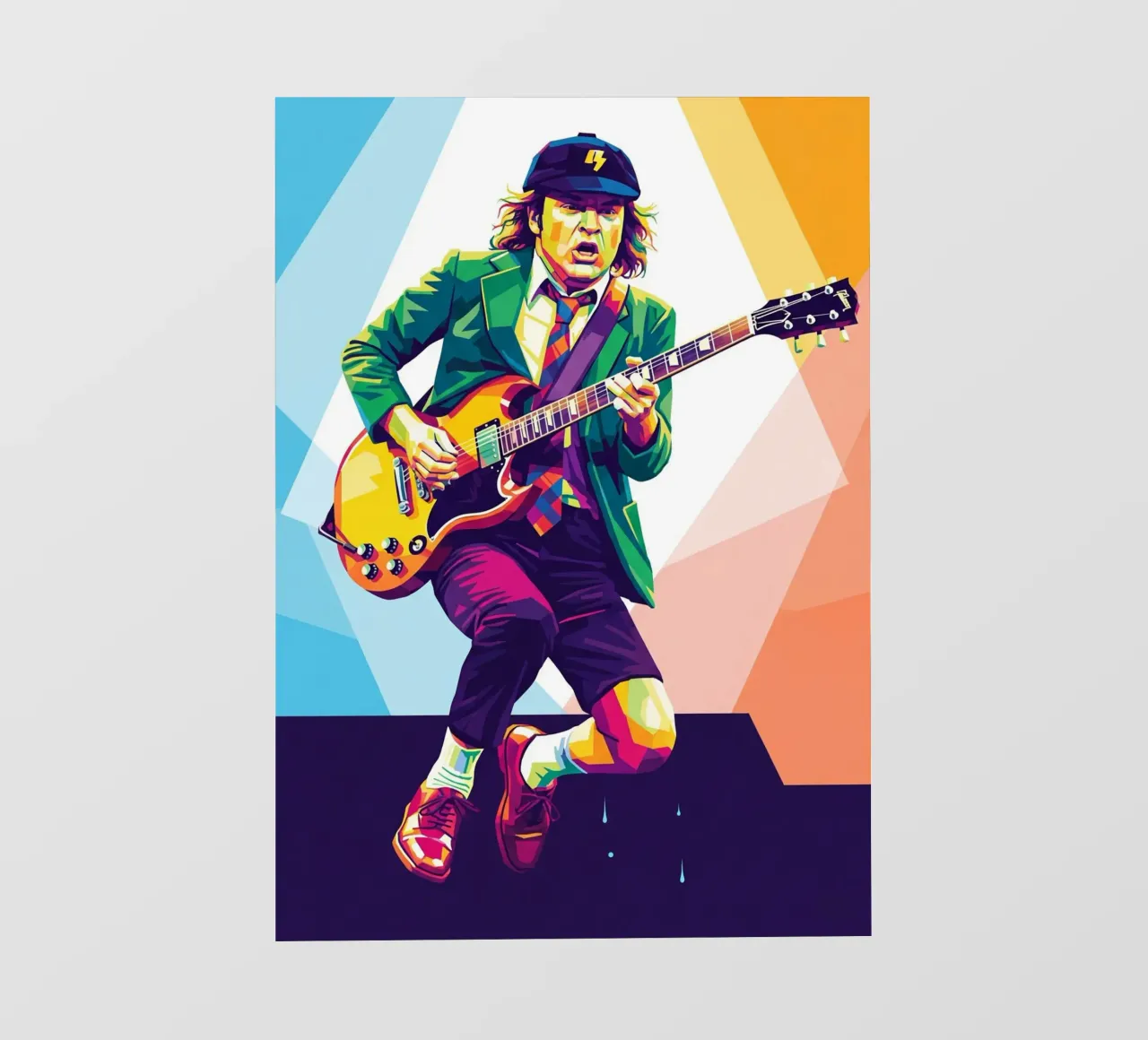 Angus Young ACDC #3 pellicola backlit da Hantamrata