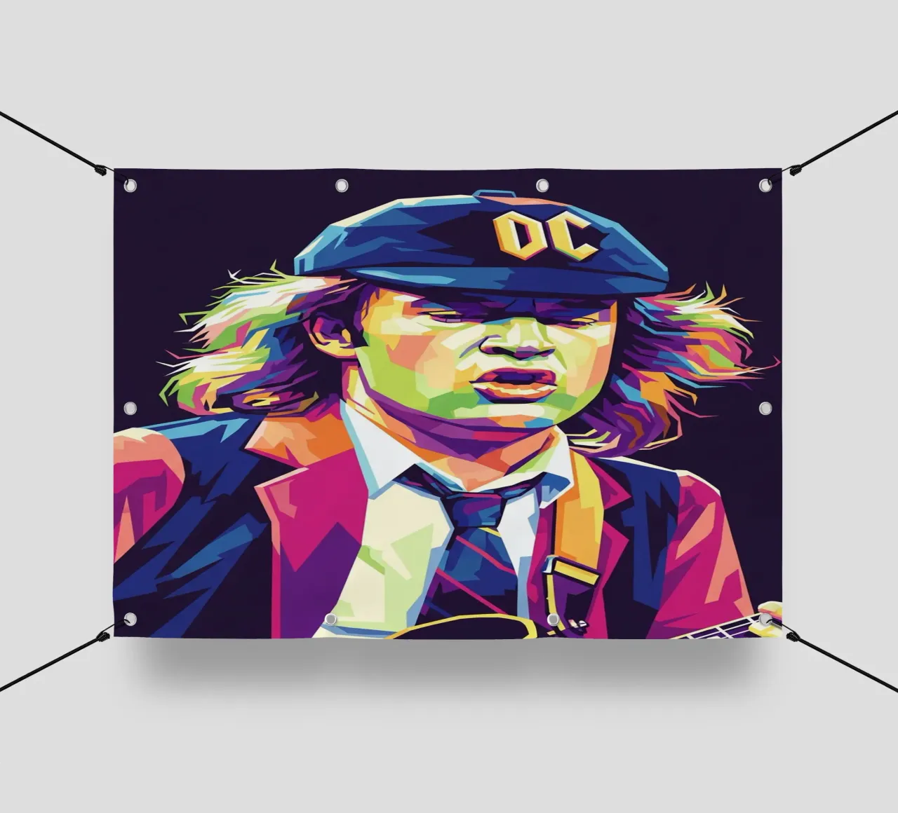 Angus Young ACDC #4 telo in pvc da Hantamrata