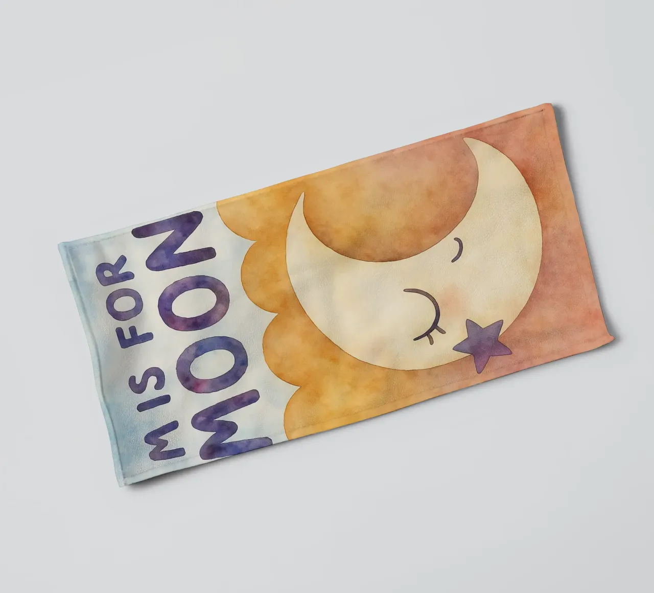 mis for moon drawing towel by muhidines