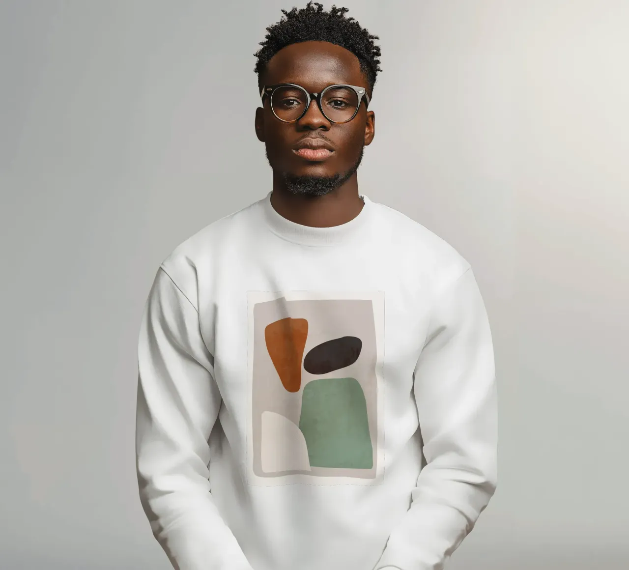 Abstracte vormen 12 sweatshirt van ThingDesign