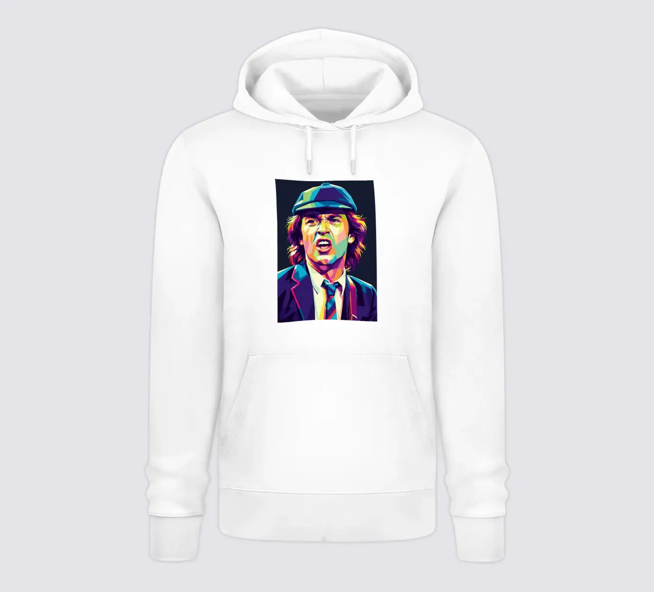 Angus Young ACDC #5 felpa con cappuccio da Hantamrata