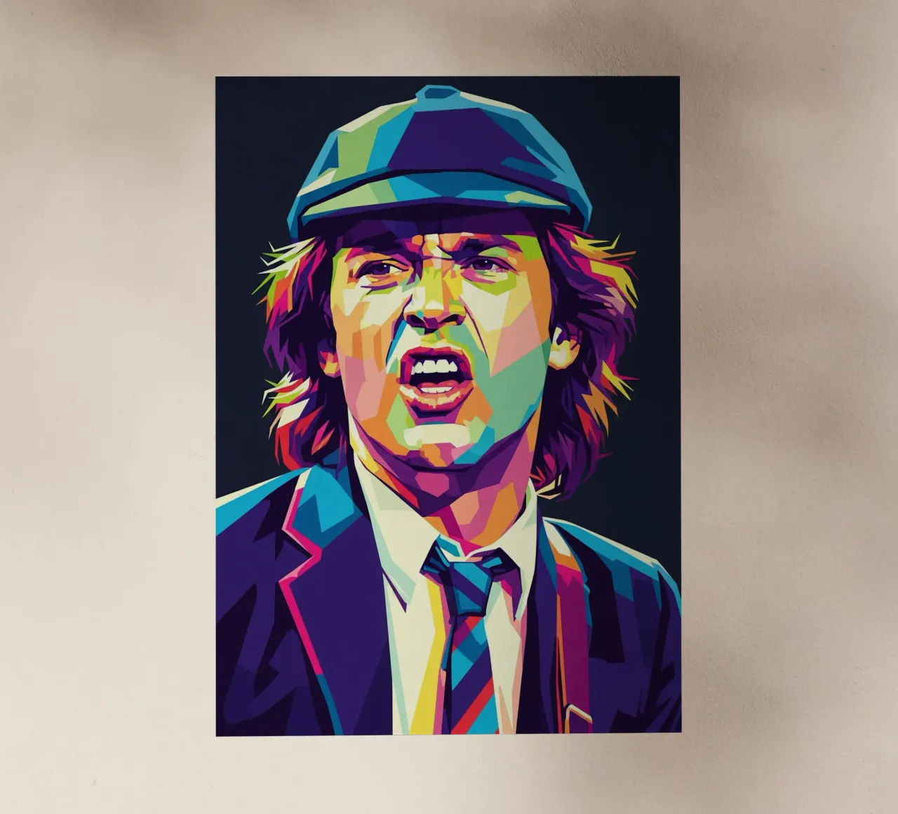 Angus Young ACDC #5 pellicola backlit da Hantamrata