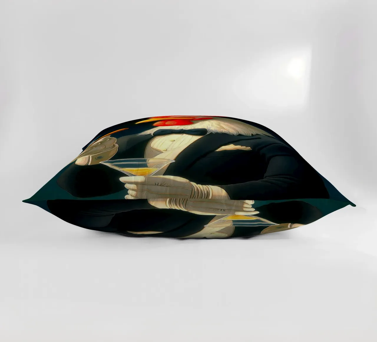Gallo Tuxedo cuscino da Fleur de Lys