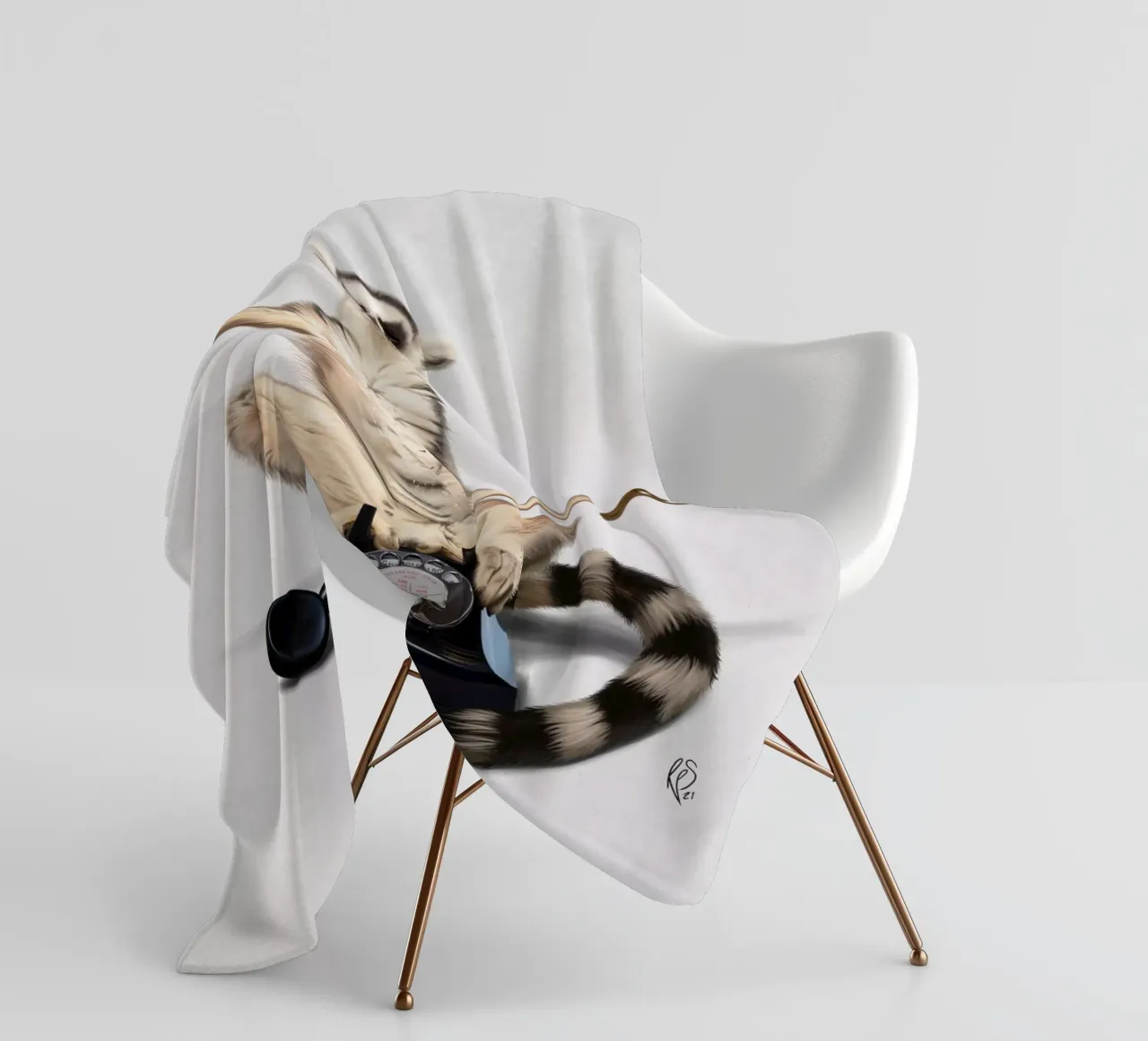 Ring (Wordless) coperta in pile da Rob Art | Illustration