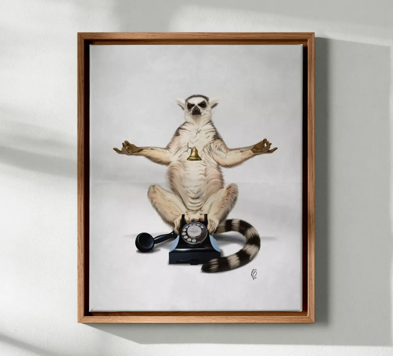 Ring (Wordless) tela con Cornice a cassetta da Rob Art | Illustration