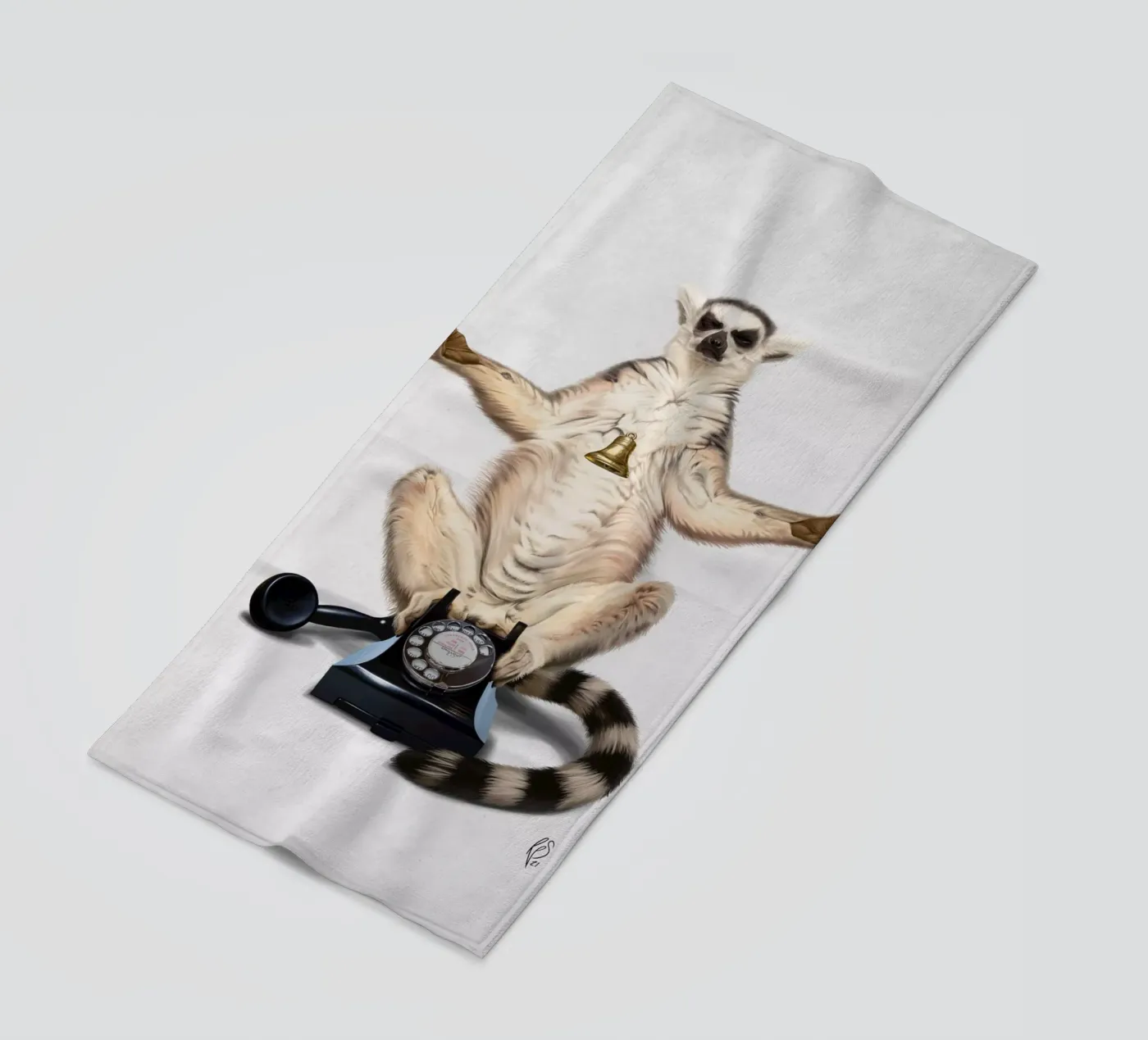 Ring (Wordless) strandhanddoek van Rob Art | Illustration