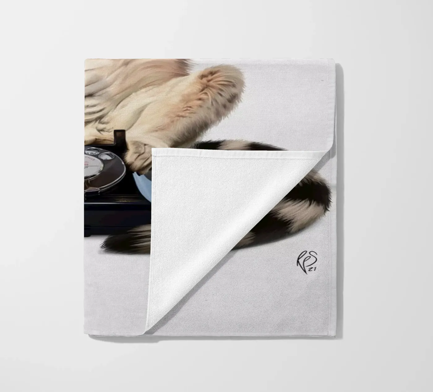 Ring (Wordless) strandhanddoek van Rob Art | Illustration