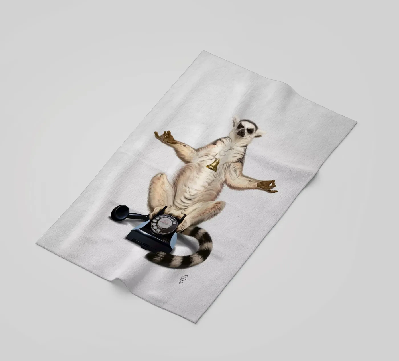 Ring (Wordless) strandhanddoek van Rob Art | Illustration