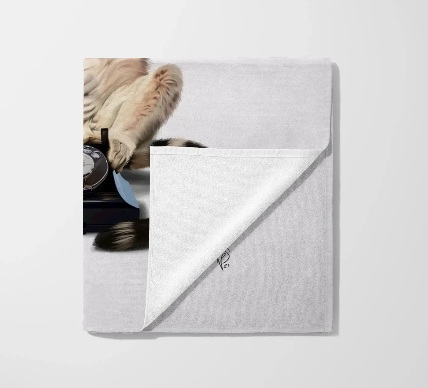 Ring (Wordless) strandhanddoek van Rob Art | Illustration