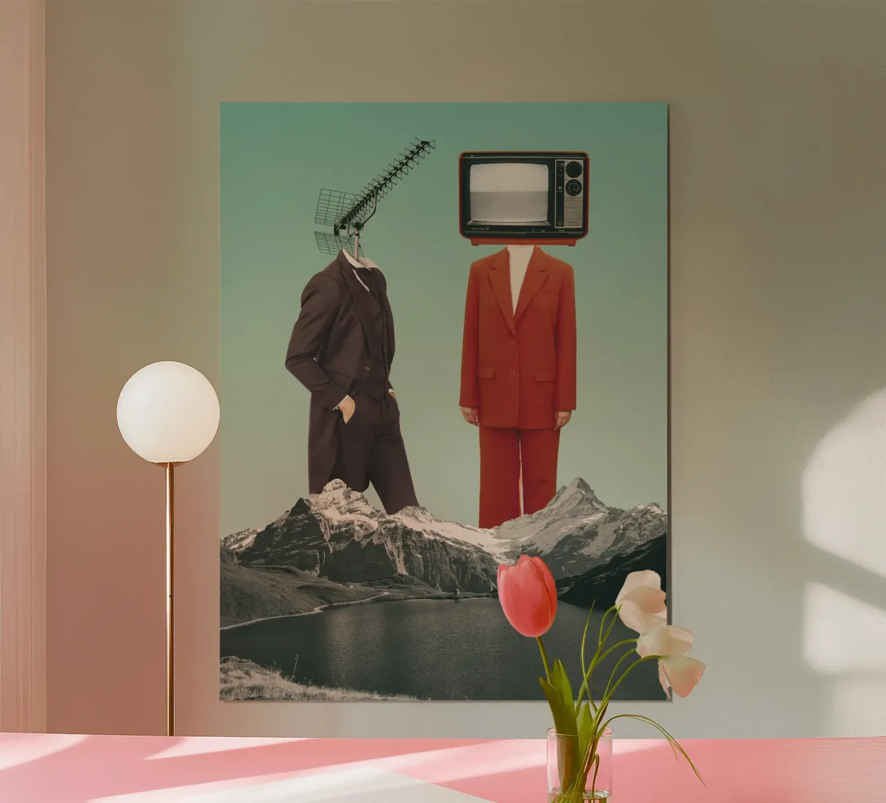 Segnale perso - Collage surreale d'epoca poster da Dapidoka