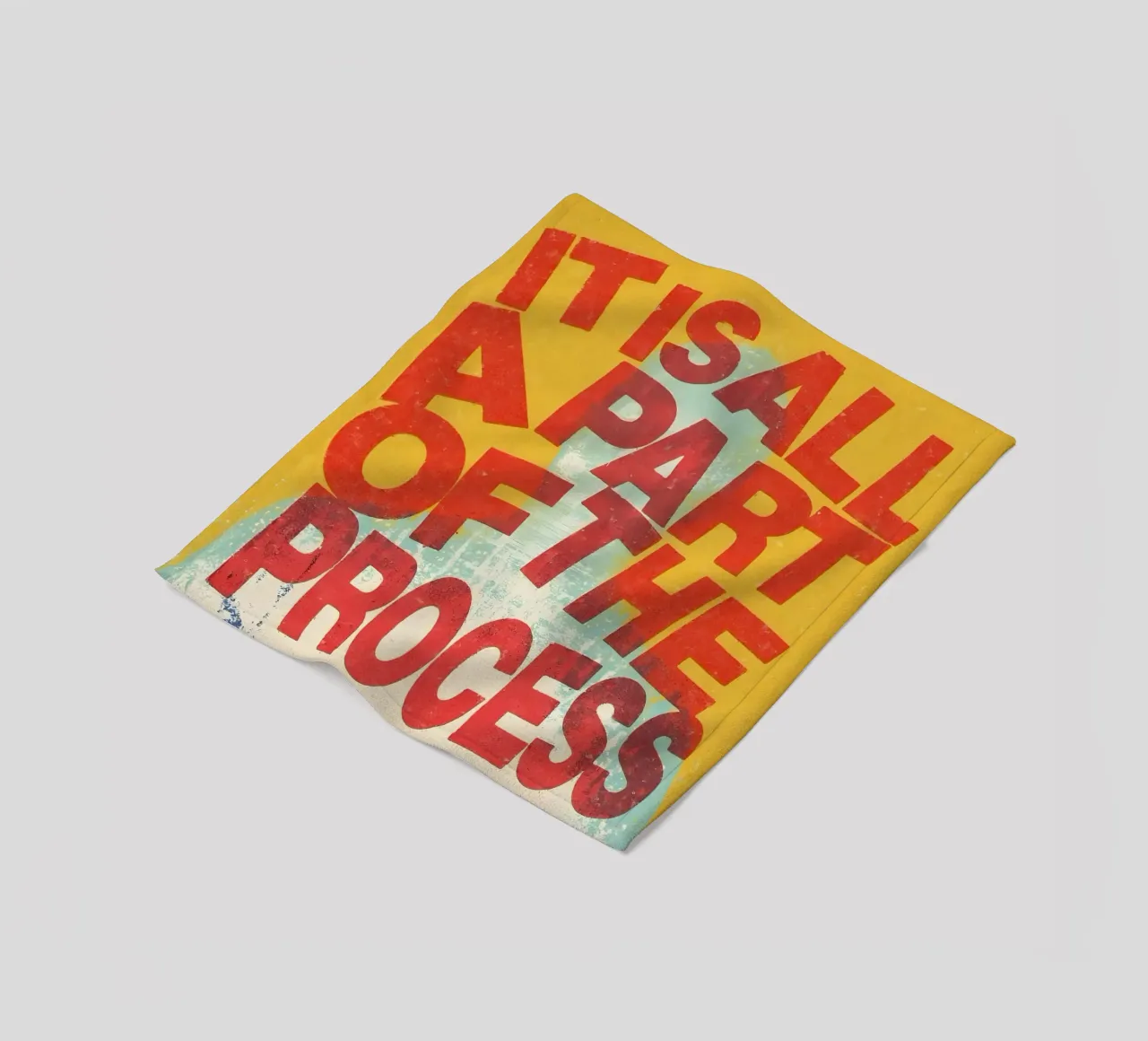 ALL A PART OF THE PROCESS Fleecedecke von Type & Tape