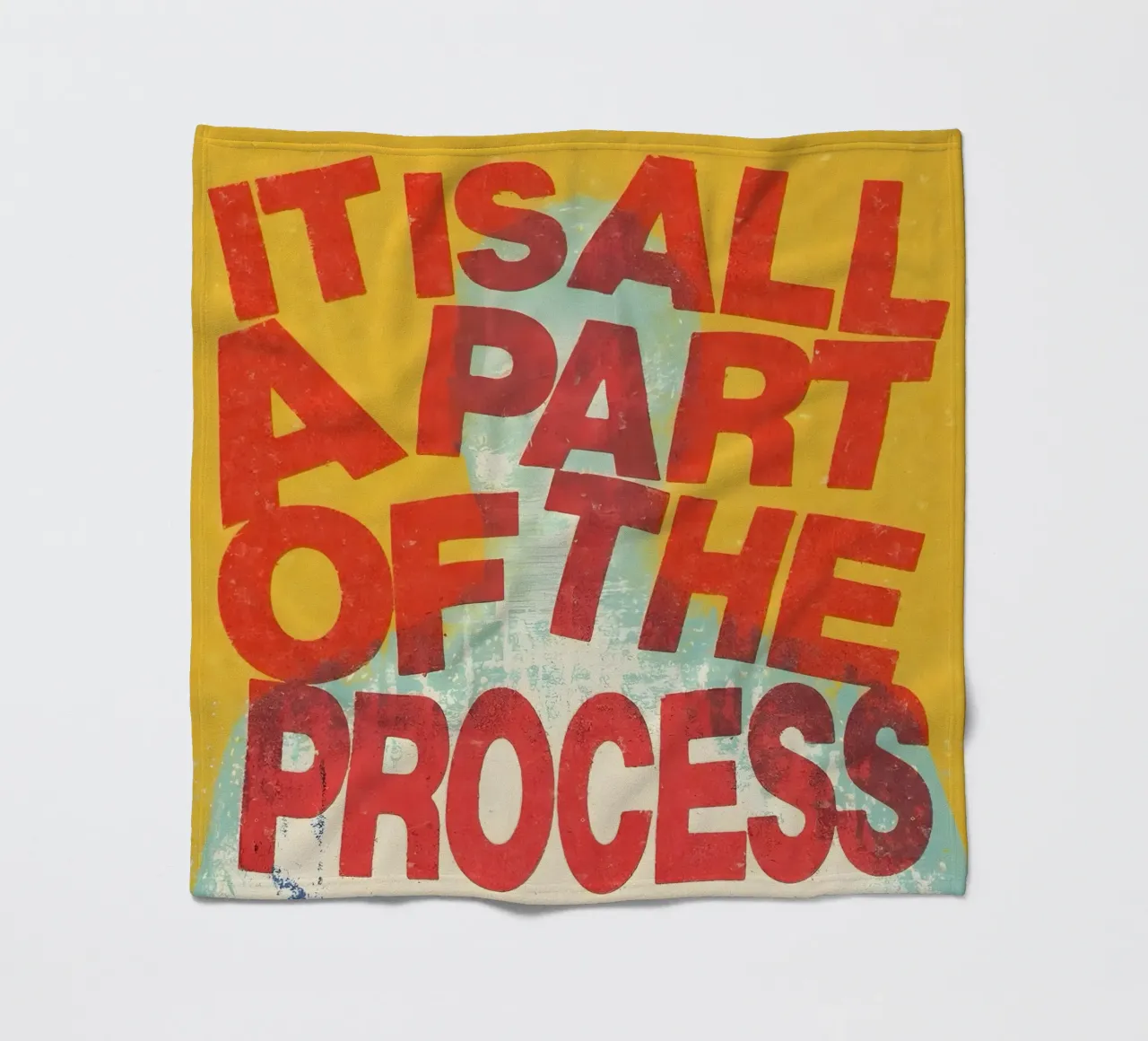 ALL A PART OF THE PROCESS Fleecedecke von Type & Tape