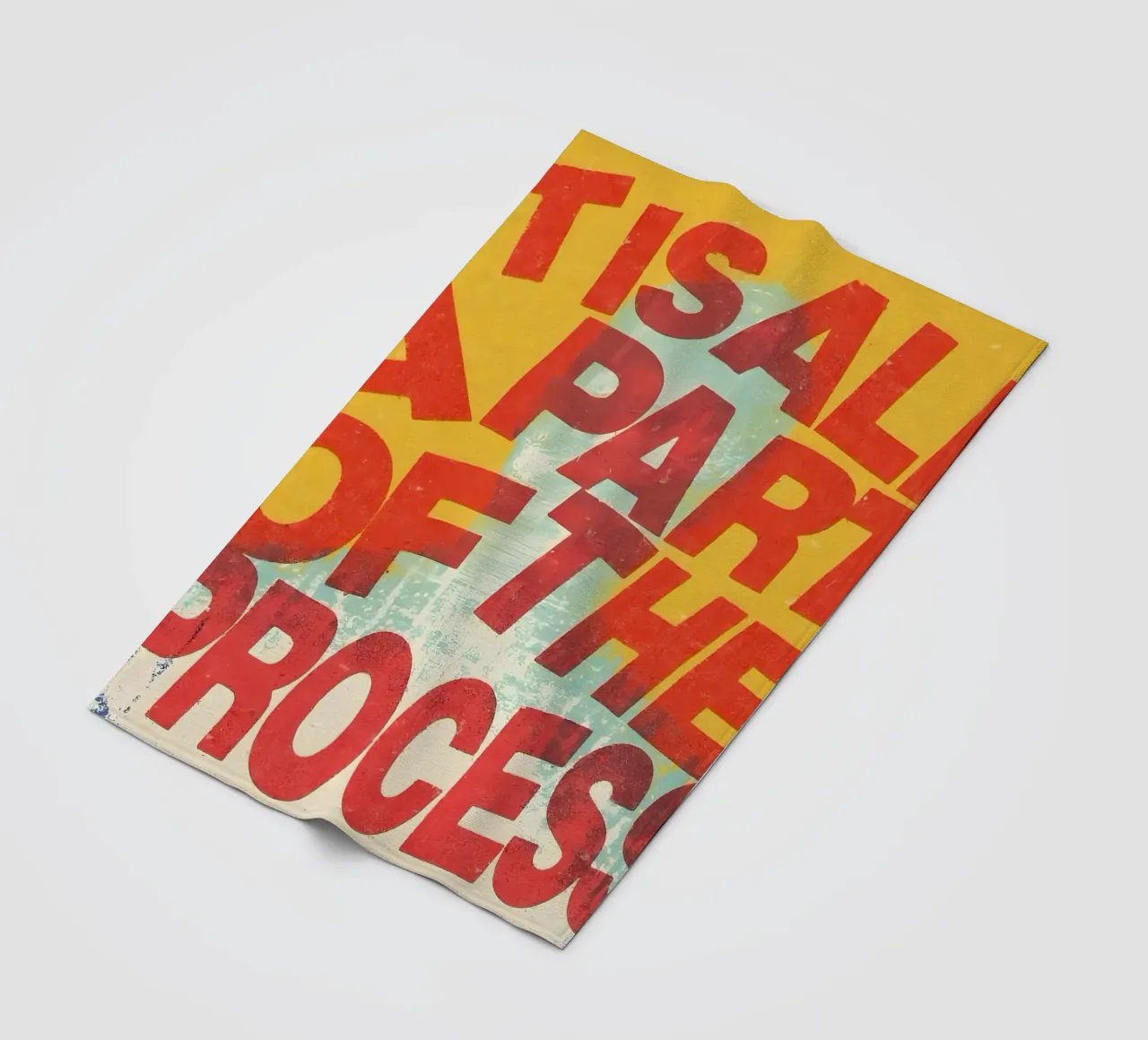 ALL A PART OF THE PROCESS Fleecedecke von Type & Tape